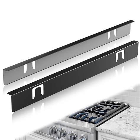 black stainless steel cabinet top filler to stove|316 stainless steel stove gap cover.